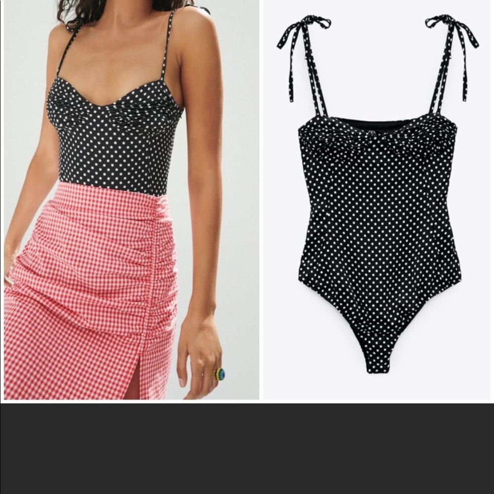 ZARA Polka B&W Bodysuit